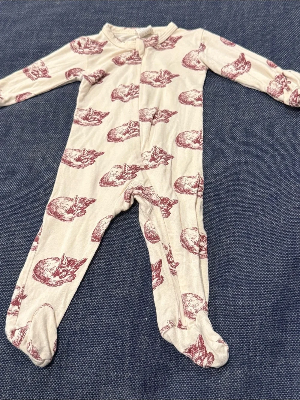 kate quinn Bundle Tiger Fox Animap Print Footed Sleepers Footie 0-3m Bamboo Zip